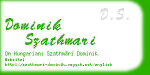 dominik szathmari business card