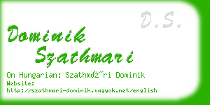 dominik szathmari business card